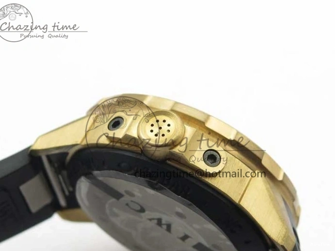 MIROTIME 0125 Aquatimer Chrono IW379503 Bronzo Case V6F 1:1 Best Edition Black Dial on Rubber Strap A Popular 7103